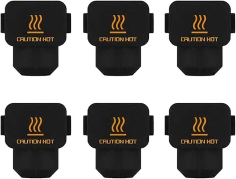 6-teilige Drucker-Hotend-Silikonsocken, Hochtemperatur-Extruder-Heizblock-Silikonabdeckung für Bambu Lab A1/A1 Mini