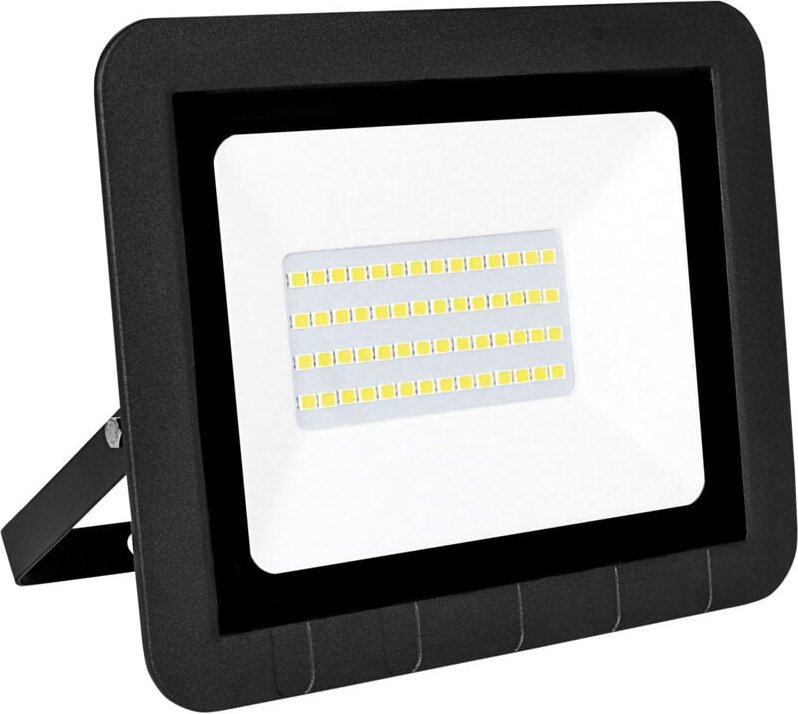 Schwarzer flacher LED-Projektor IP65 30W warm - Matel