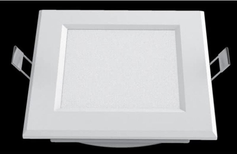 Fabrilamp - Downlight Led Intego Square 13w 630lm 3,5x15,5x15,5 cm Weiß 4000k Schnitt 12,5x12,5 cm