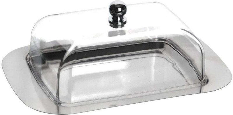 Stainless steel butter box for storage and serving
