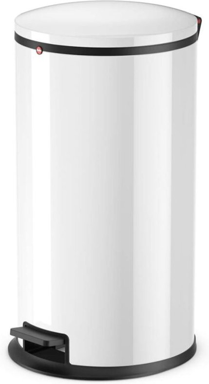 Hailo Pure L Tret-Abfalleimer Weiß