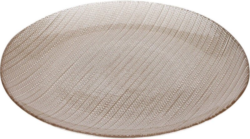 Dessertteller aus Glas karneol, 21 cm