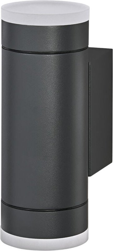 Endura classic ive w Außenleuchte, Wandleuchte, GU10, dunkelgrau, Aluminium, einfache Installation, Diffusor aus Glas od...