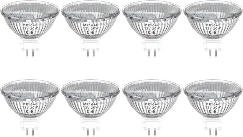 Thumbnail - MR16 GU5.3 20 W dimmbare Halogenlampe, 12 V MR16 GU5.3 Strahler, 30 Grad Abstrahlwinkel, MR16 Halogenlampe, Warmweiß 280...