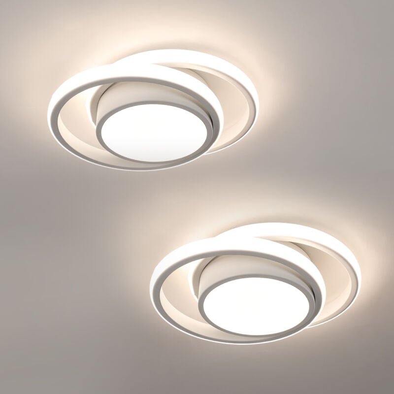Comely - 2-teilige LED-Deckenleuchte, runde Deckenleuchte 32 w, 2350 lm, moderne Deckenleuchte für Flur, Schlafzimmer, B...