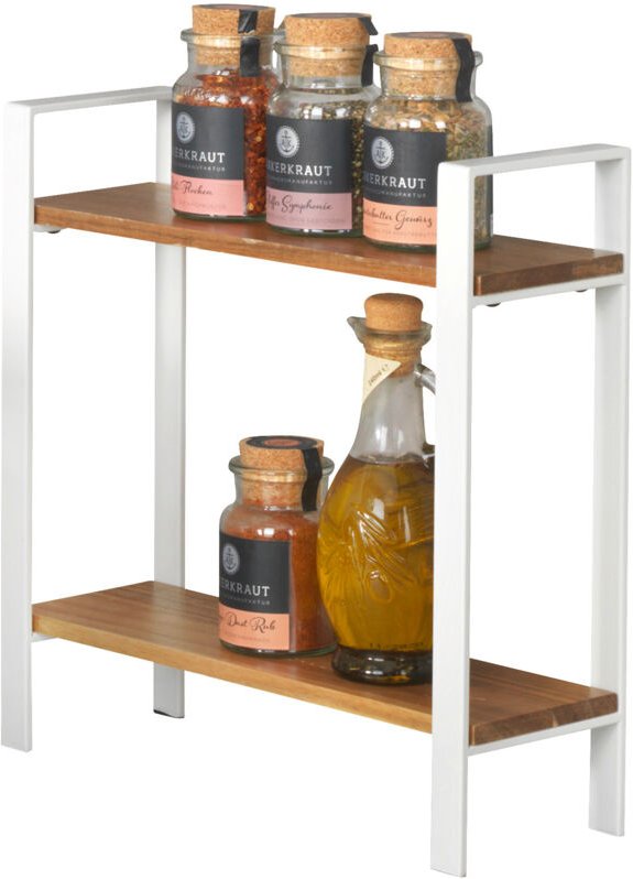 Küchenregal Louisa, 2 Etagen - Weiß - Wenko