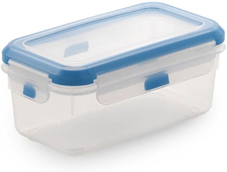 BPA-freie rechteckige „Super Lock“-Lunchbox mit auslaufsicherem Deckel 17x11,5x7,2cm (680ml Fassungsvermögen)
