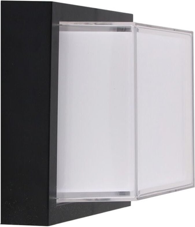 Led-Wandleuchte 12W quadratische Form schwarze Farbe V-tac VT-828-SQ