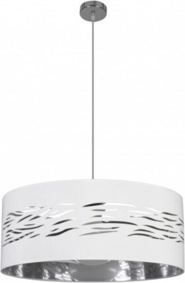 Fabrilamp - Fog Pendelleuchte 1xE27 Chrom White Silber 50D