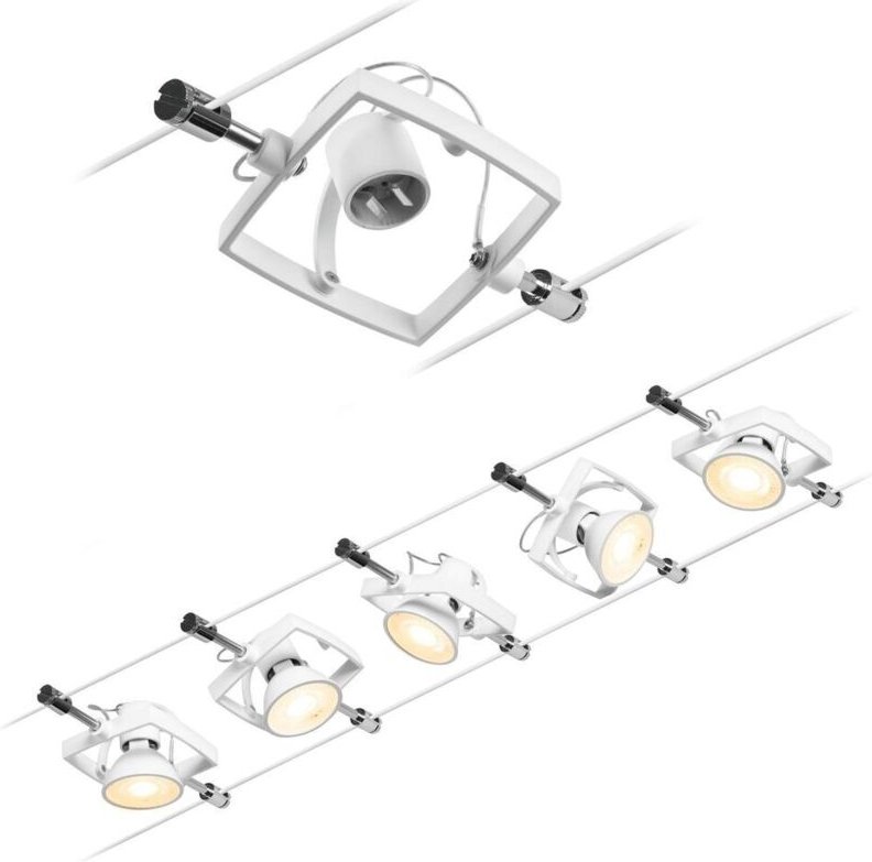 Sockelset für mac ii Paulmann 944.32- 5xgu5,3-matt weiß
