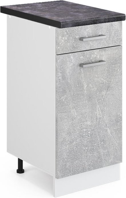 Küchenunterschrank R-Line, Beton, 40 cm , AP Anthrazit, Vicco