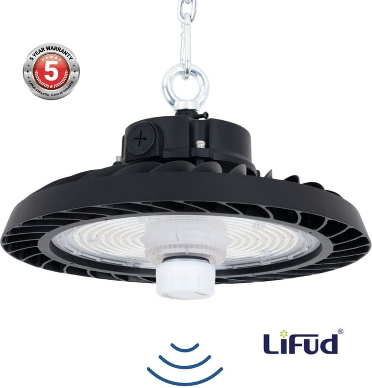 Barcelona Led - LED-UFO-Hallenstrahler - 200W - cct - Mit Bewegungssensor -