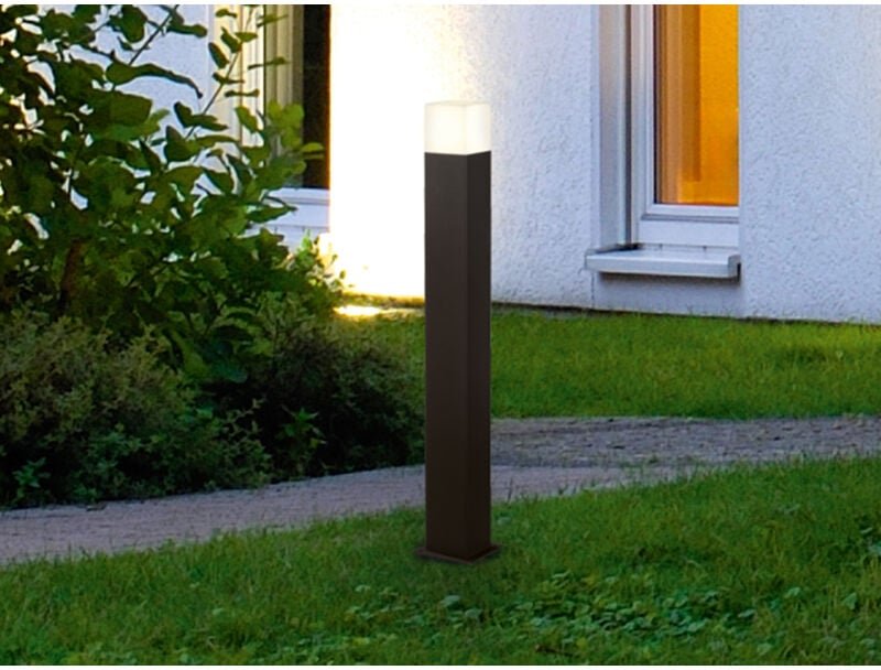 Trio - led Pollerleuchte hudson in Anthrazit Höhe 80cm IP44 - Außenleuchte Wegeleuchte