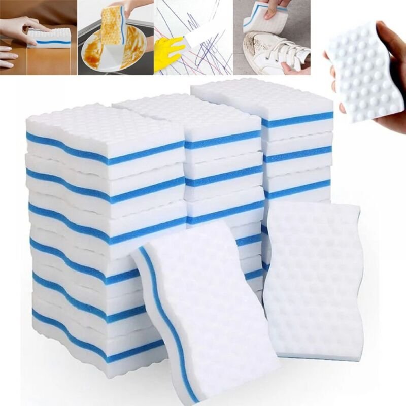 20 weiße Zauberschwämme – Küchenreinigungsprodukt, 25 mm dick, Melamin-Reinigungsschwamm, magischer Radiergummi für Pool...