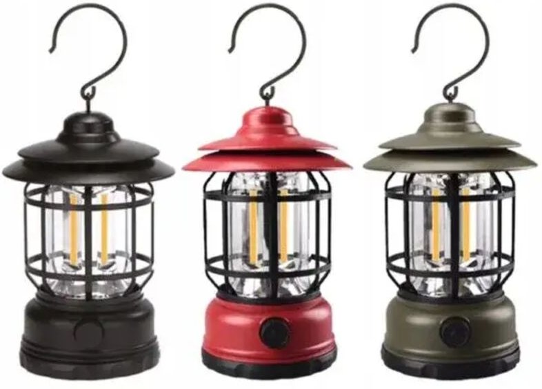 Tragbare LED-Campinglampe mit USB-Anschluss