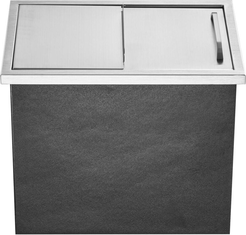 Mophorn - Drop-in-Eistruhe, 18' l x 12' b x 14,5' h Edelstahl, 40,9 qt gewerblicher Kühler mit Schiebedeckel, Abflussroh...
