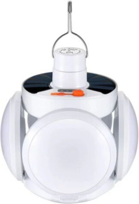 Campinglaterne, Solar-Campingtaschenlampe, wiederaufladbare LED-Laterne, tragbare LED-Campinglampe, 6000 mAh mit USB-Kab...