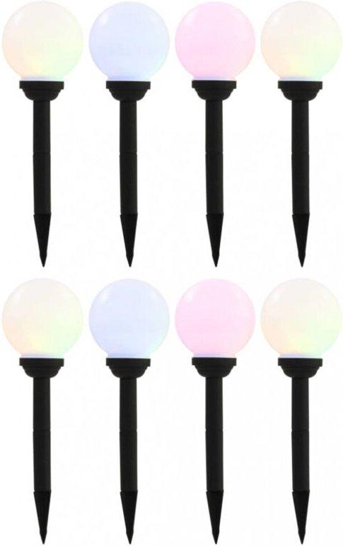 Thumbnail - Außen-Solarlampen 8 Stk. led Kugel 15 cm rgb Vidaxl