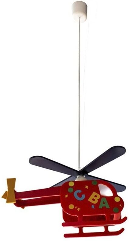 Cristalrecord - rote kinderdeckenlampe helicoptero alfa cr 99-009-01-142