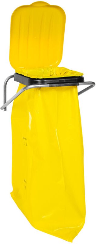 Wandmontierter Abfalltrennhalter, gelb - 120L Säcke