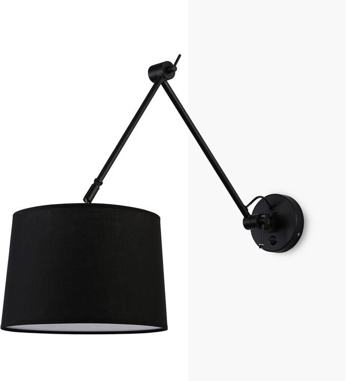 Zylindrische Wandleuchte mit klassischem, gebogenem Design