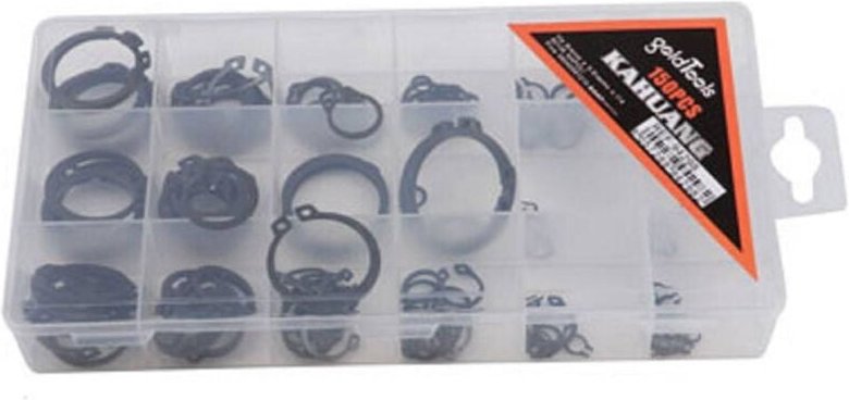 Trade Shop Traesio - Trade Shop - seegerringe 150 stk. stücke von 3 bis 32 mm anschlagringe ring für welle -