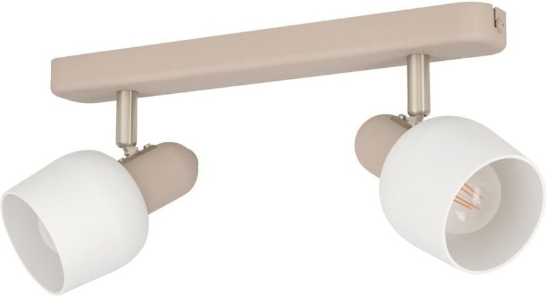 Eglo - 2er Spot Corato sand weiß 30 x 12,5 cm Deckenlampen & Kronleuchter