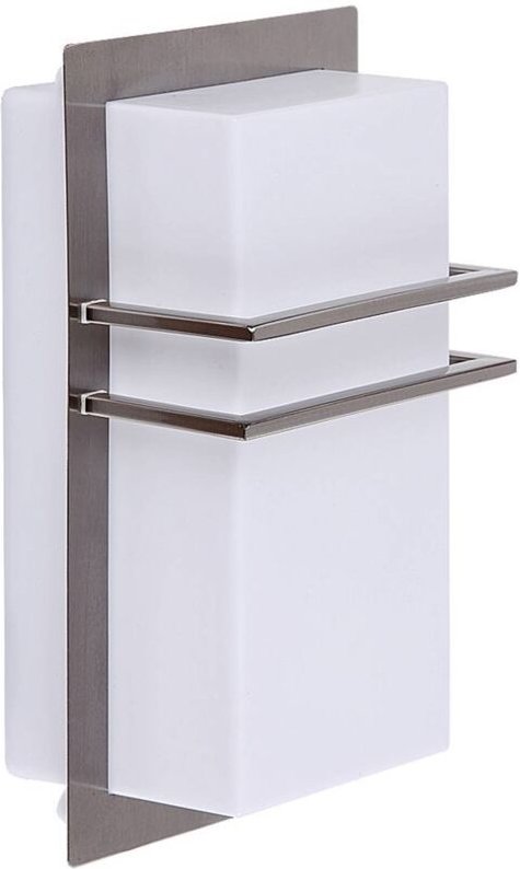 Moderne Außenwandleuchte 1xE27 Seattle Satin Chrom 8229 Rabalux