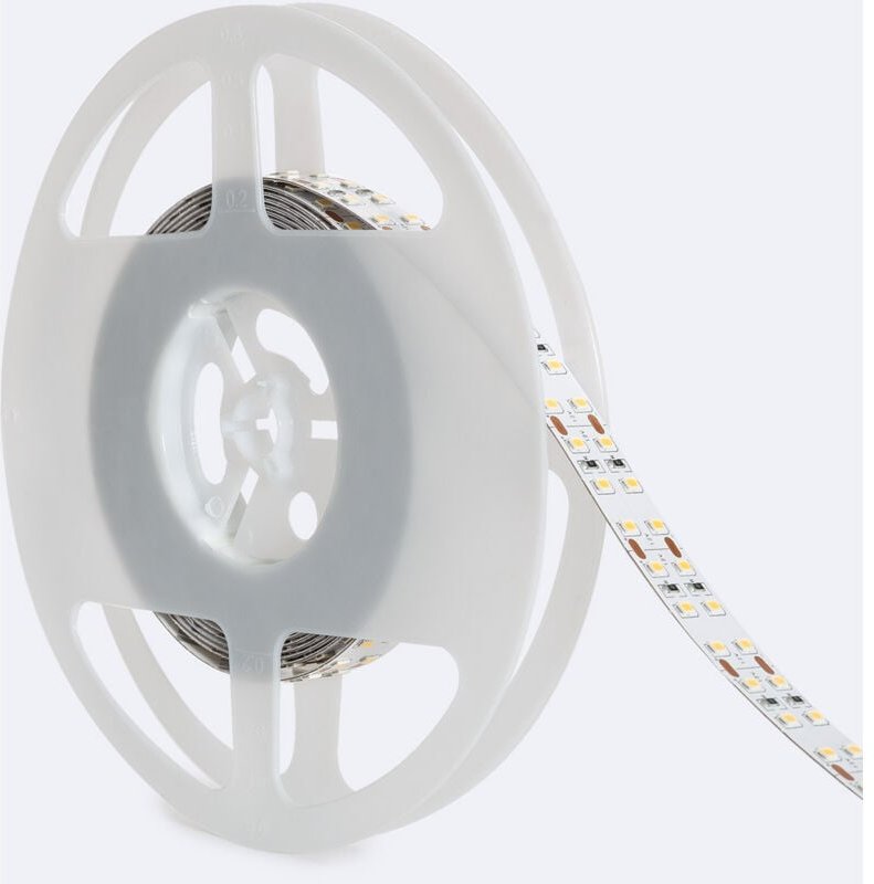 Efectoled - LED-Streifen 12V smd 204 LED/m 5m 17.5W/m 1700lm/m Doppelt Breite 14mm Schnitt alle 3cm IP20 1800K Superwarm