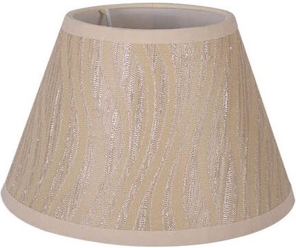 Fabrilamp - My Lamp - Konisch gefalteter Lampenschirm Grace E27 Beige (20x10x13)