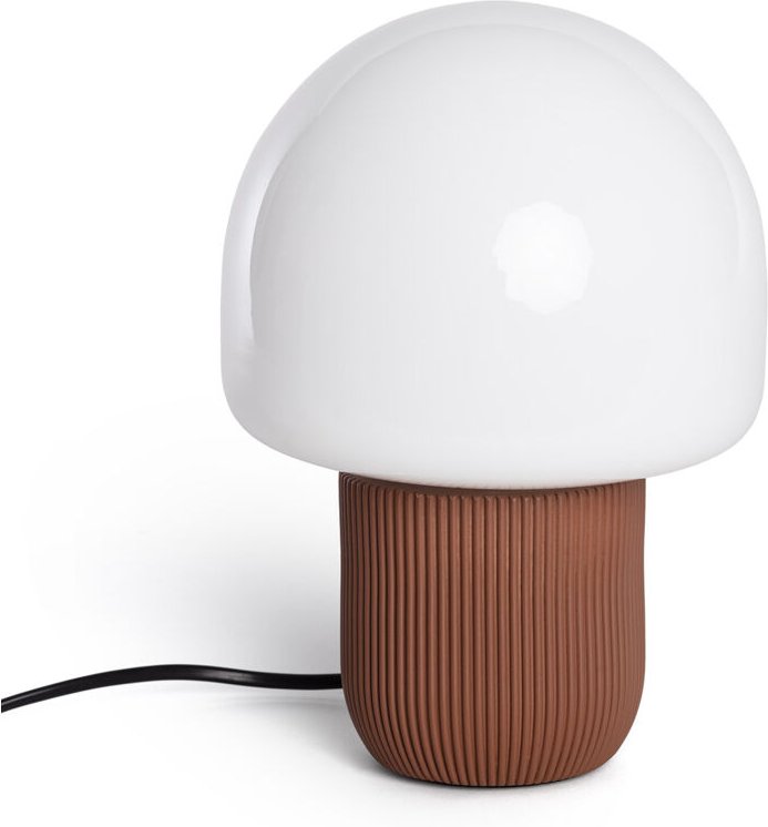 Ledkia - Tischlampe aus Kunstharz Nacune Braun