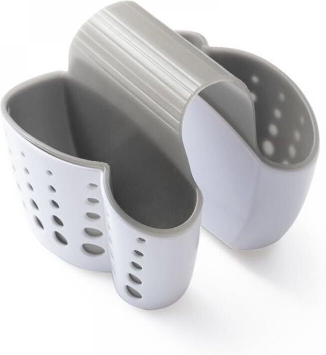 Schwammhalter für die Küchenspüle, Seifenschale für die Küchenspüle, Wasserhahnhalter aus Kunststoff, Abtropffläche für ...