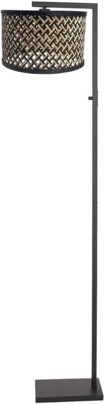 Stehlampe - Stang - schwarz - bambus metall - - Steinhauer