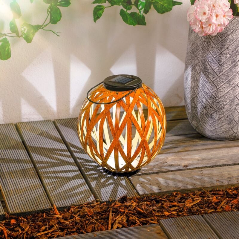 Esotec - Solar Dekoleuchte Sandra aus Metallbändern ⌀ 21 cm wetterfest 102848