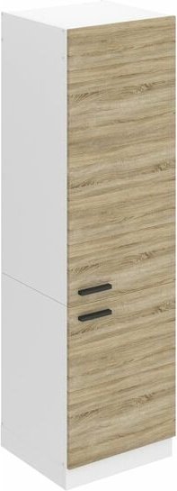 Kühlschrank Schrank Hochschrank Küche ssl. 60 cm Breite und 204 cm Höhe. Einbauschrank für Kühlschrank mit 2 Türen, Sono...