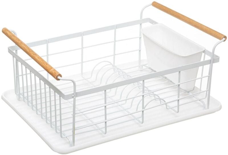 Thumbnail - 5five Simply Smart - Metallabtropfgestell mit modern color-tablett weiß - 5five