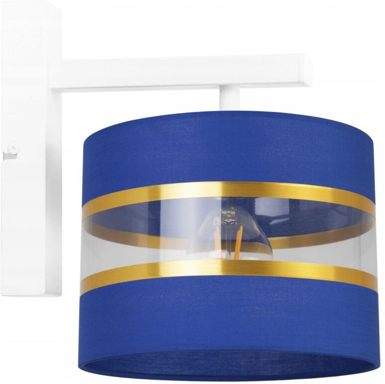 Wandleuchte, quadratische Lampe, eleganter goldener Lampenschirm, 20 cm