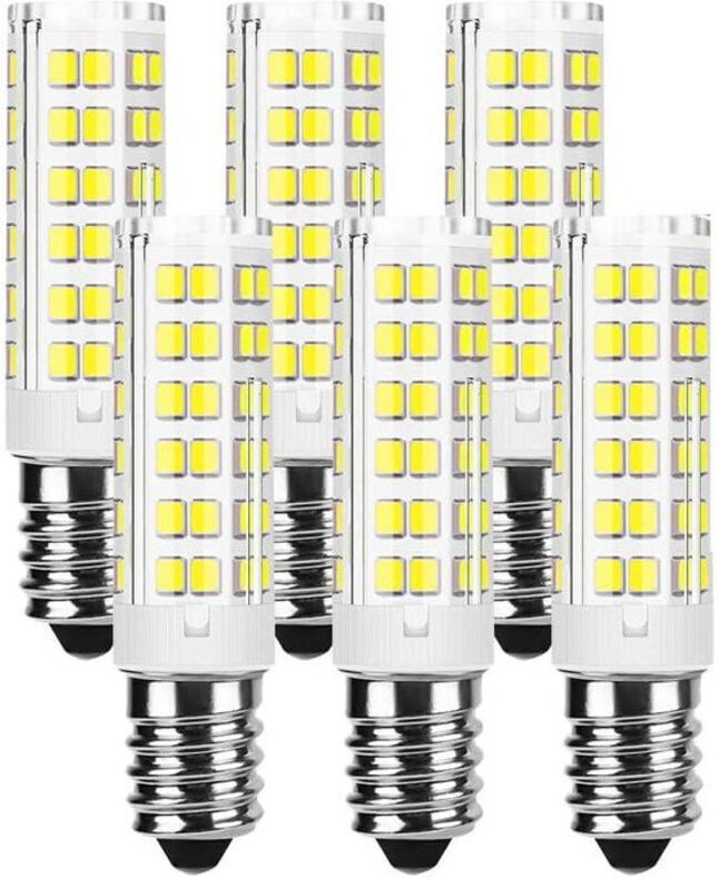 E14 LED-Lampe, 9 W, kaltweiß 6000 K, 240 Lumen, E14 Schraubsockel, nicht dimmbar, flimmerfrei, ideal für Deckenleuchten,...