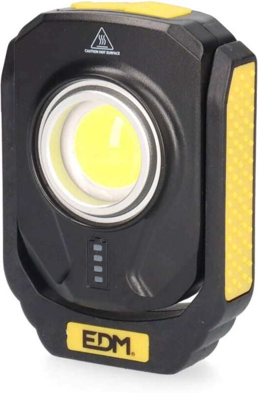 EDM - Kompakte wiederaufladbare LED-Taschenlampe 10 w, 3 Modi, IP44 36442