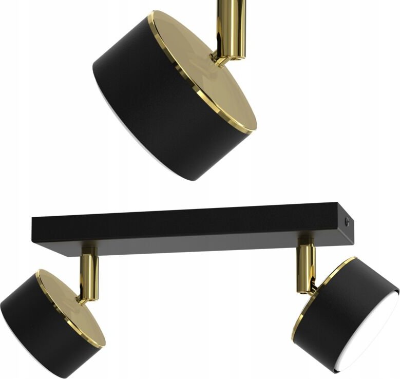 Deckenleuchte Deckenplafon Deckenspotlight Schwarz Gold Gx53 Polnisch Led Lampe