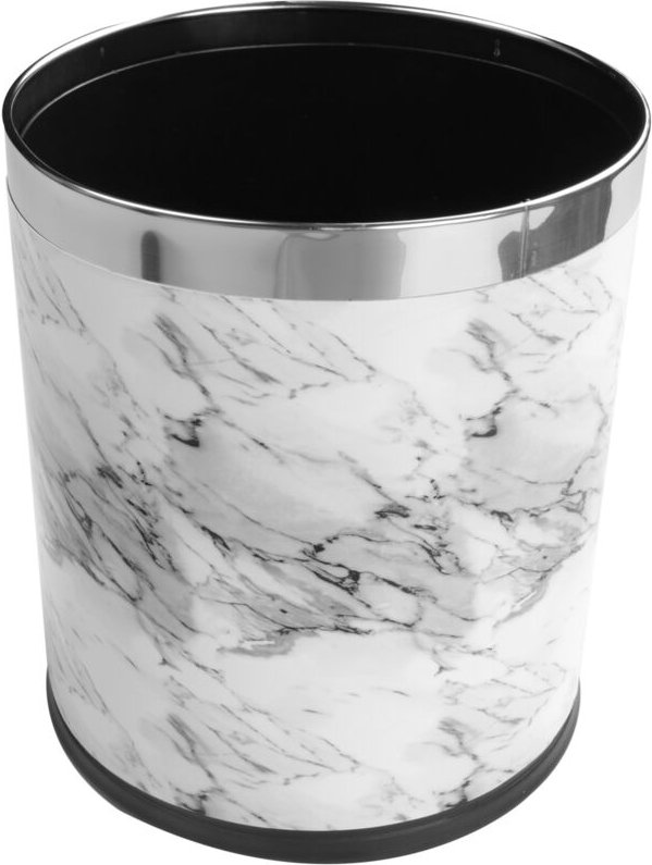 Marmormuster 10L Mülleimer Eimer Durchmesser 23Cm Höhe 27Cm Abfalleimer Wohnzimmer Badezimmer Küche Mülleimer