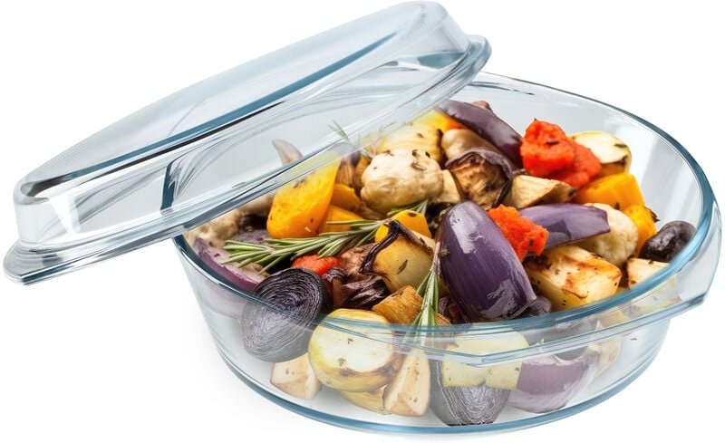 Thumbnail - Kadax - Auflaufform aus hitzebeständigem Glas, feuerfestes Gefäß 2,8L