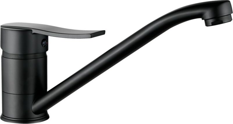 MADERA Schwarzer Stand-Spültischarmatur