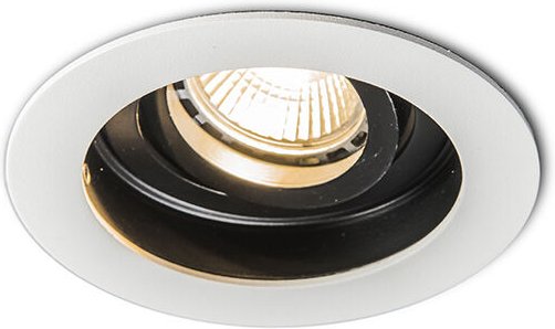 Moderner Einbaustrahler weiß Stahl GU10 50mm - Rondoo
