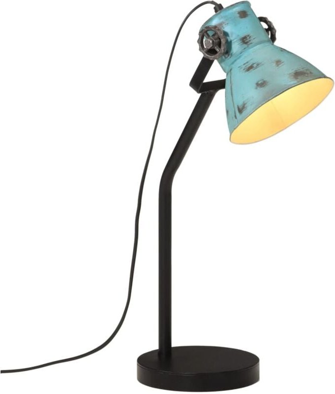 Schreibtischlampe 25 w Blau 17x17x60 cm E27 Vidaxl