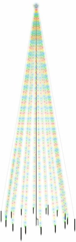 LED-Weihnachtsbaum mit Erdnägeln Mehrfarbig 1134 LEDs 800 cm Vidaxl