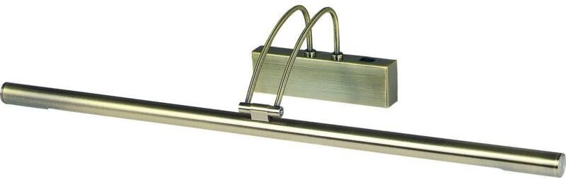 Picture Lights - 1 Licht verstellbare Bildwandleuchte Antik Messing - Searchlight