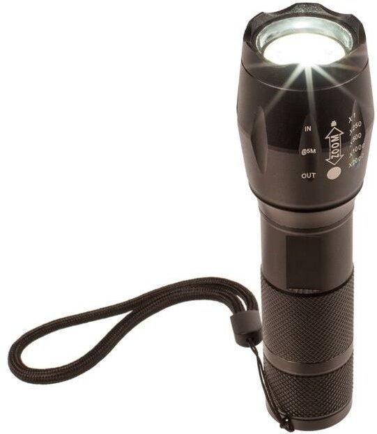 LED Zoom Taschenlampe Security 13 cm