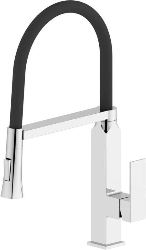 Maya - Spültischarmatur mit flexiblem Arm, Chrom MA780 - Sapho