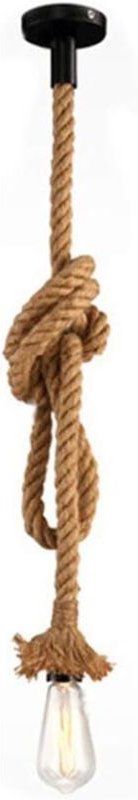 E27 Vintage Hanfseil Pendelleuchte Hängende Industrie Kronleuchter Rustikal Hängelampe für Restaurant Bauernhaus Bar Caf...